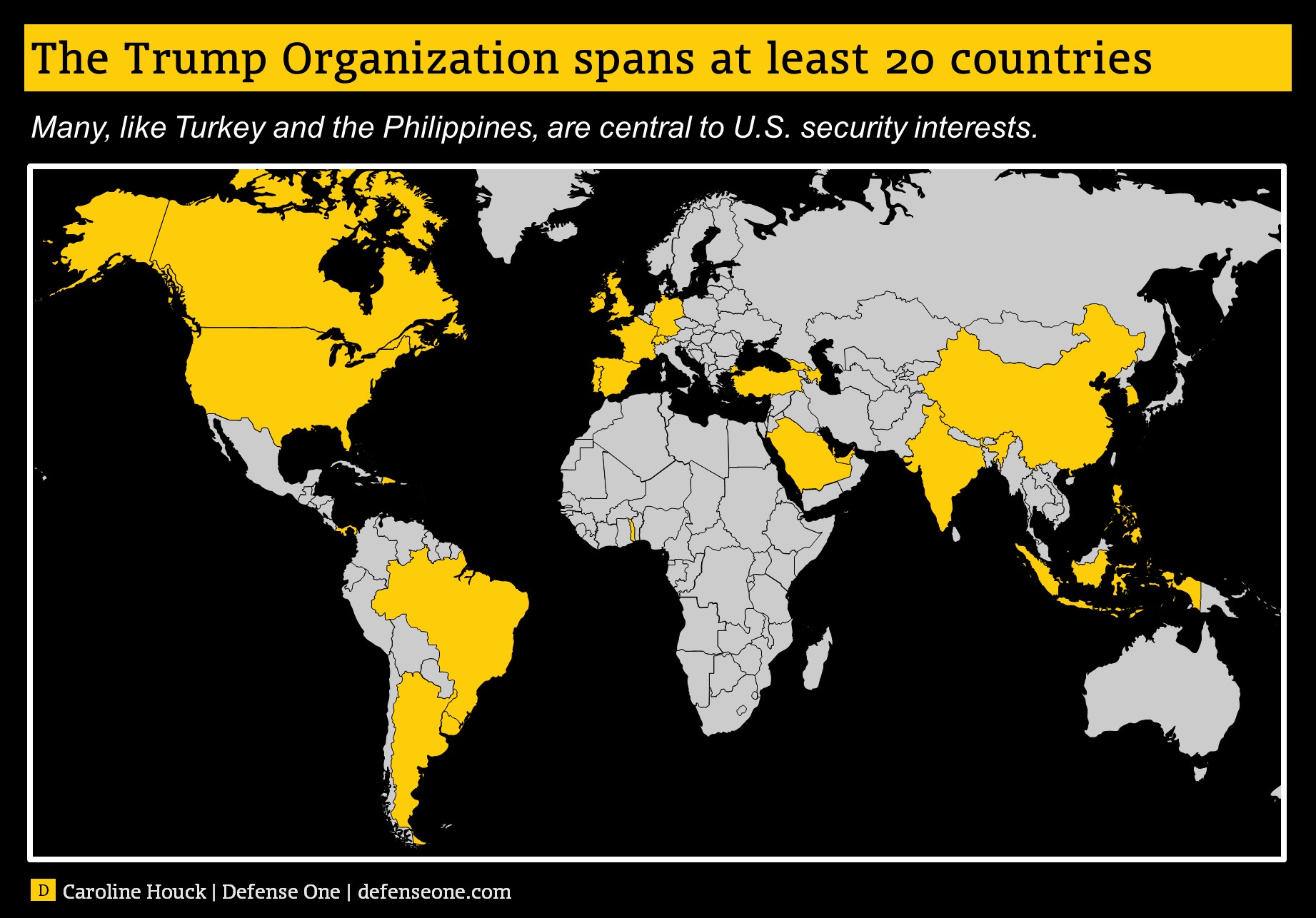 Trump Global Business Map